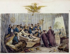 Apertura del ataúd de Napoleón en la isla de Santa Elena el 16 de octubre de 1840 de Victor Adam