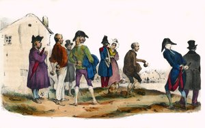 Martín, el jugador de pelota. En “Álbum Grotesque, Elecciones de Tipos Sobresalientes”, ilustraciones de Victor Adam, París, circa 1850.