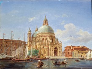 La Iglesia de Santa Maria della Salute, siglo XIX de Victor Adam