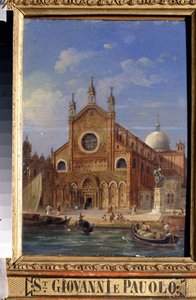 Vistas de Venecia. La Iglesia de Santi Giovanni e Paolo (San Zanipolo) de Victor Adam