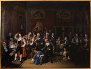 Hugues Bouffe en la sala del Teatro de las Variedades de Victor Darjou