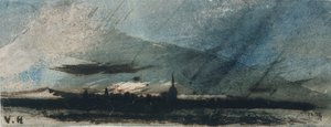 Ciudad al anochecer de Victor Hugo