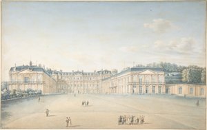 Patio del castillo de Saint-Cloud de Victor Jean Nicolle