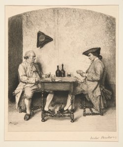 un juego de cartas de Victor Louis Focillon