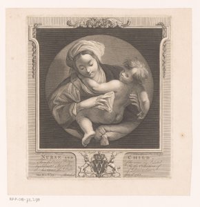 mujer con niño Enfermera y niño (título sobre objeto) de Victor Marie Picot