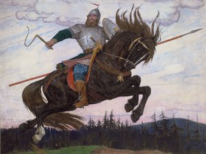 Un bogatyr, 1920 de Victor Mikhailovich Vasnetsov