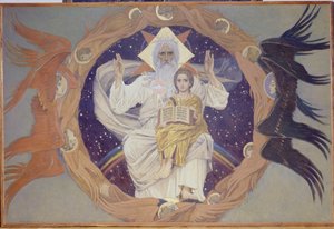 Santísima Trinidad, Boceto preparatorio para la Catedral de Alejandro Nevski en Varsovia, 1907