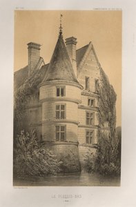 Arquitectura Pintoresca o Monumentos del Siglo XV. y XVI. Siglos: Castillos de Francia de los Siglos XV y XVI: Pl. 68, Le Plessis-Bas (Aisne) de Victor Petit