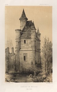 Arquitectura Pintoresca o Monumentos del Siglo XV. y XVI. Siglos: Chateaux De France de los siglos XV y XVI: Pl.11, Chateau De Maulny (Haute-Marne) de Victor Petit