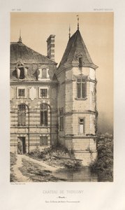 Arquitectura Pintoresca o Monumentos del Siglo XV. y XVI. Siglos: Chateaux De France de los Siglos XV y XVI: Pl. 20, Chateau De Thorigny (Manche) de Victor Petit