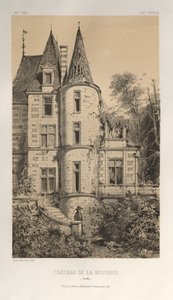 Arquitectura Pintoresca o Monumentos del Siglo XV. y XVI. Siglos: Castillos De Francia De Los Siglos XV Y XVI: Pl. 29, Chateau De La Bouverie (Sarthe) de Victor Petit