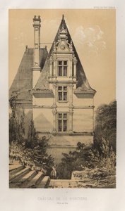 Arquitectura Pintoresca o Monumentos del Siglo XV. y XVI. Siglos: Chateaux De France de los siglos XV y XVI: Pl. 37, Château De La Ranciere (Maine et Loire) de Victor Petit