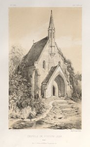 Pl.22, Capilla de Fontaine-Jean Loiret, publicada 1860 de Victor Petit