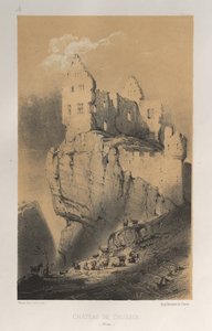 Chateau De Crussol Drome, 1860 de Victor Petit