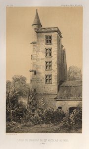 ...Pl. 44, Torre del Priorato de San Nicolás-Au-Bois Aisne, 1860 de Victor Petit