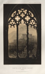 Pl. 54, Ventana de un antiguo convento en Barcelona, 1860