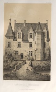 ...Pl. 57, Château De La Poissonnière Sarthe, 1860 de Victor Petit