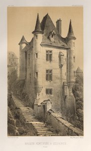 Maison Fortifiée À Uzerches Corrèze, 1860 de Victor Petit