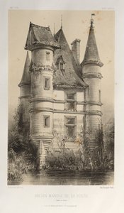 ...Pl. 63, Antiguo Manoir De La Fosse Saône et Loire, 1860 de Victor Petit