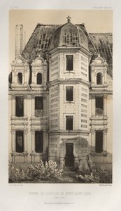 Pl. 71, Ruinas del Castillo de Mont-Saint-Jean Saône et Loire, 1860 de Victor Petit