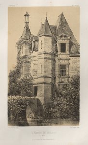 Pl. 78, Manoir de Belvau Corrèze, 1860 de Victor Petit