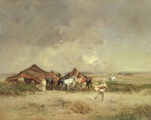 Campamento árabe, 1872
