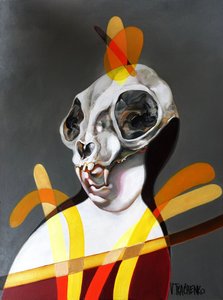 Figura abstracta de una calavera