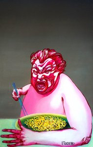 El comensal enfadado de Victor Tkachenko
