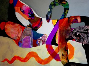 Flujo abstracto y colorido de Victor Tkachenko