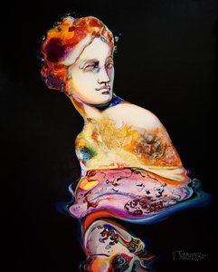 Estatua de fluidos vibrantes