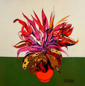 Planta tropical de colores vivos de Victor Tkachenko