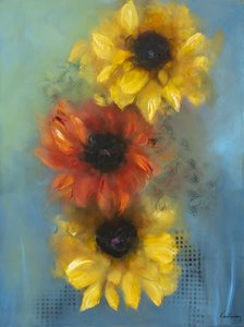 Flores, 2021 (óleo sobre lienzo) de Victoria Montesinos