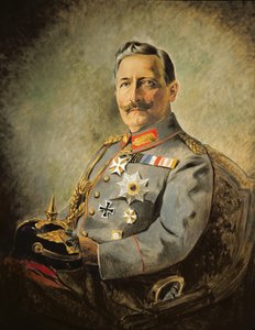 Guillermo II, emperador alemán, c.1916 (óleo sobre lienzo) de Vienna Nedomansky Studio