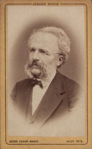 Retrato del compositor August Wilhelm Ambros 1816-1876, 1773 de Vienna . Photo studio Georg Friedrich