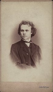 Retrato del compositor Anton Rubinstein de Vienna . Photo studio Julie Haftner