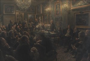 Una reunión del consejo académico en Charlottenborg en 1904 de Viggo Johansen