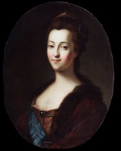 ""Retrato de la emperatriz Catalina II de Rusia (1729-1796)" "Pintura de Vigilius Erichsen (Eriksen) (1722-1782) 1750-1760 Galería de arte regional, Vologda, Rusia de Vigilius Erichsen