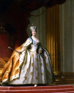 Retrato de la Emperatriz Catalina la Grande en su Túnica de Coronación de Vigilius Erichsen