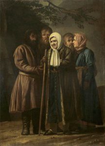Mujer centenaria de Tsarskoe Selo con su familia