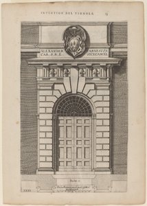 Puerta del Palacio Farnese de Vignola