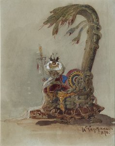 Diseño de escenario para la ópera Ruslan y Lyudmila de M. Glinka