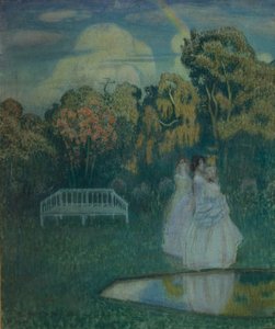 Parque bañado en sombras, 1904 de Viktor Elpidiforovich Borisov Musatov