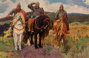Los Guerreros, 1898, 1965 de Viktor Mikhaylovich Vasnetsov