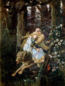 El zarevich Iván montando el lobo gris de Viktor Mikhaylovich Vasnetsov