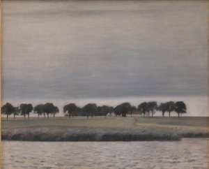 Estudio preliminar para "Lluvia de sol. Lago Gentofte"