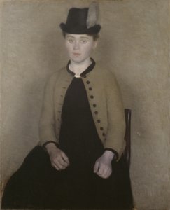 Ida Ilsted, luego la esposa del artista de Vilhelm Hammershøi