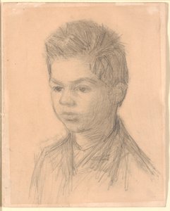 Retrato de Svend Hammershøi, hermano del artista de Vilhelm Hammershøi