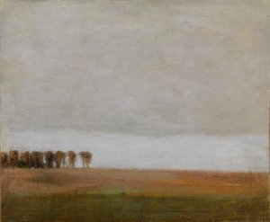 Vista de Jægersborg Allé. Gentofte, al norte de Copenhague de Vilhelm Hammershøi