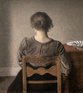 Hvile también llamado Reposo de Vilhelm Hammershoi