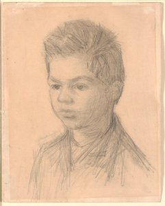 Retrato de Svend Hammershøi, hermano del artista de Vilhelm Hammershøi